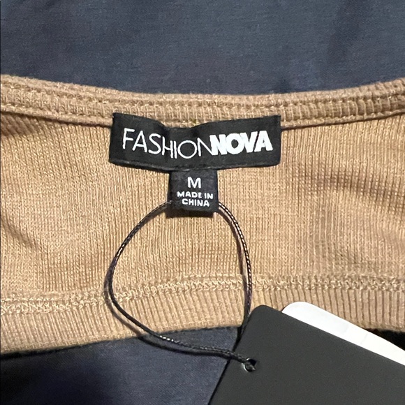 NWT Fashion Nova Tan Crop Top 29 - Picture 5 of 7